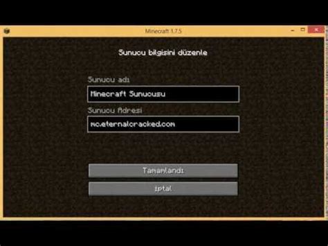 minecraft online servere nasıl girilir